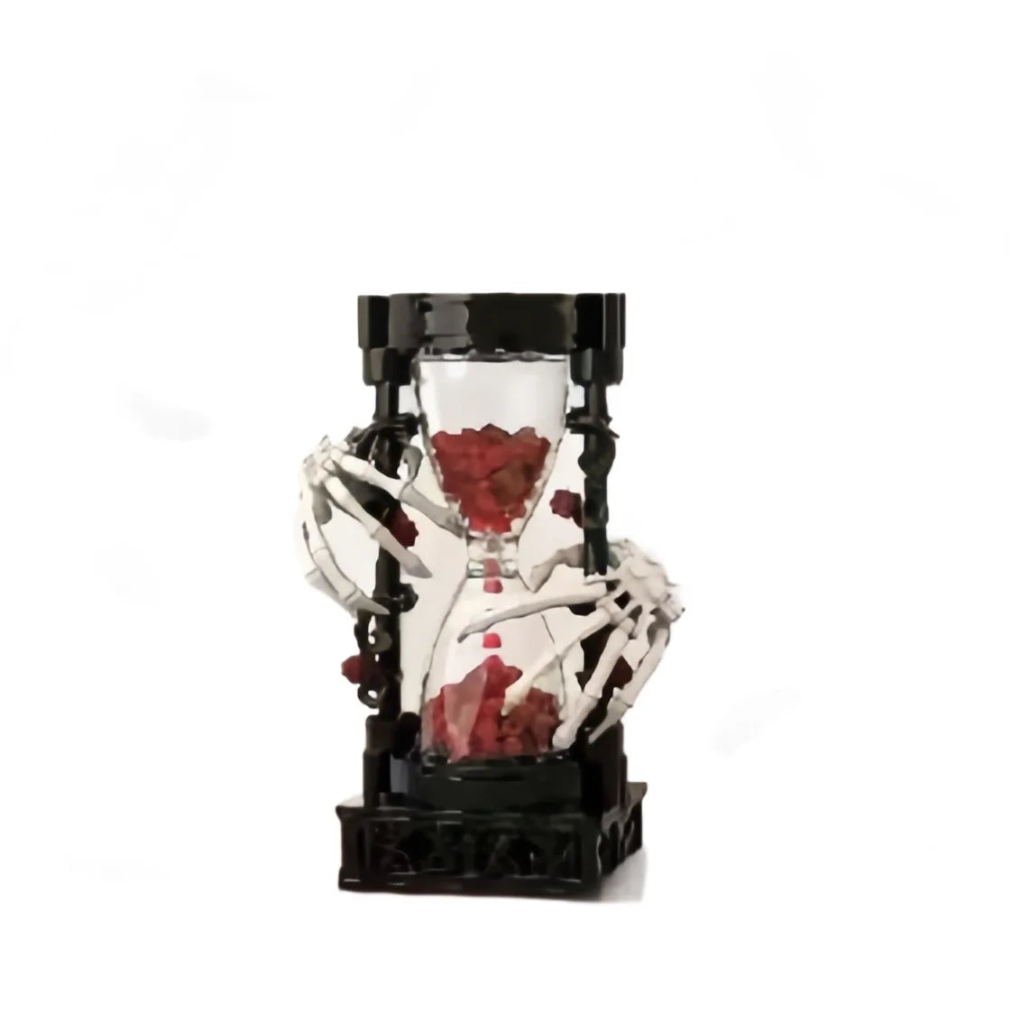 Skull Hourglass Building Blocks Dark Romantic Creative Gothic Skeleton Rose Ornament Educational Assembled Toy Party Decoration