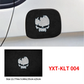 Skull Car Pull Fuel Tank Stickers Funny DIY Car Waterproof Sunscreen Stickers Pull Fuel Consumption Decal Exterior Accessories