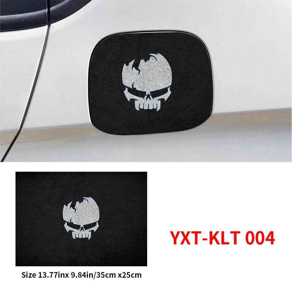 Skull Car Pull Fuel Tank Stickers Funny DIY Car Waterproof Sunscreen Stickers Pull Fuel Consumption Decal Exterior Accessories