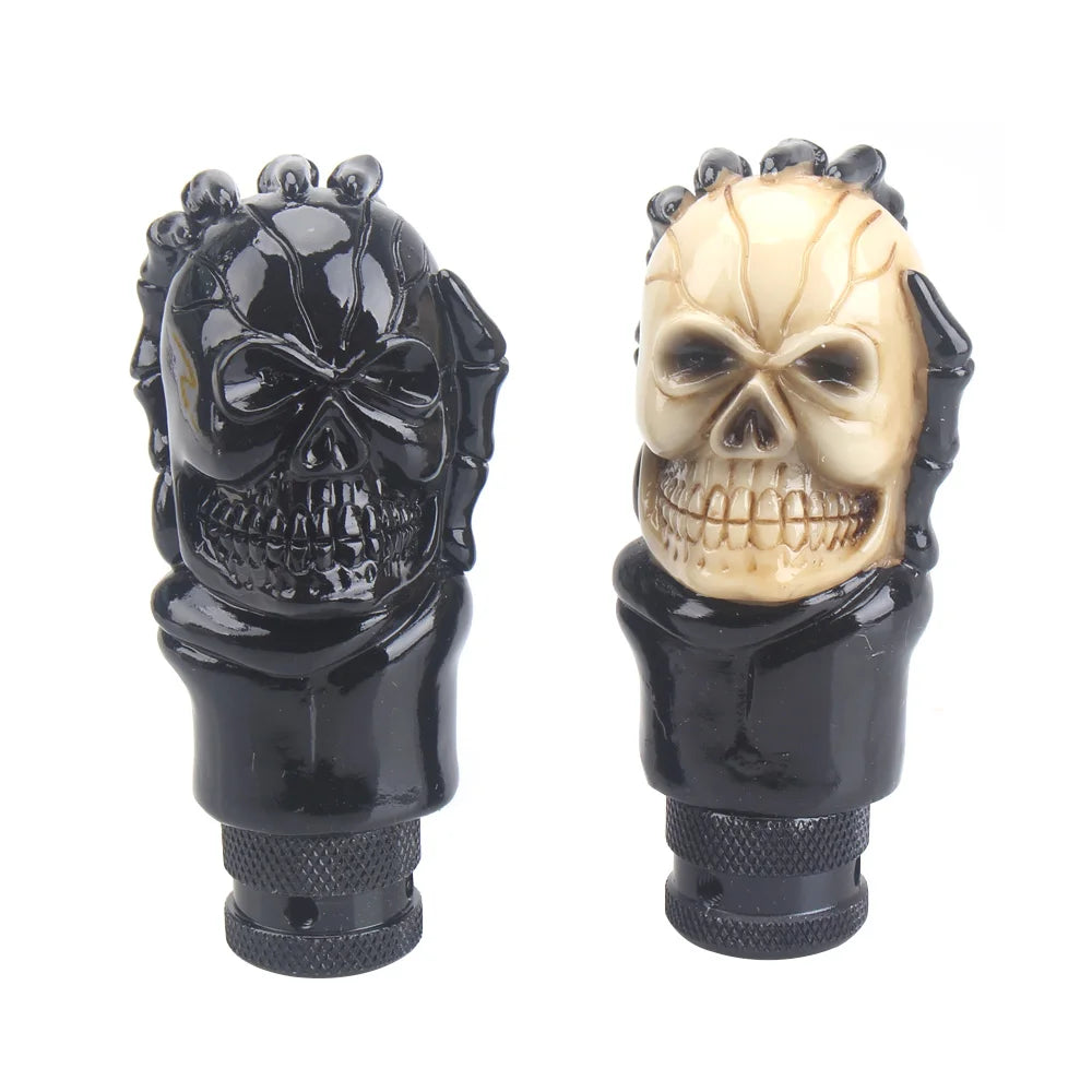 Skull Shape Head Shift Knob Car Accessories Auto Parts Decoration Car Manual Gear Stick Shifter Lever Knob Gear Shift Knober