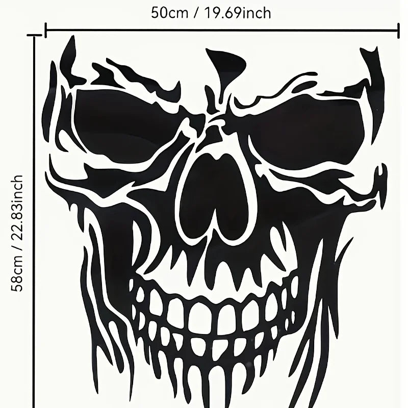 Skull Car Sticker Waterproof And Scratch-Resistant Vinyl Sticker