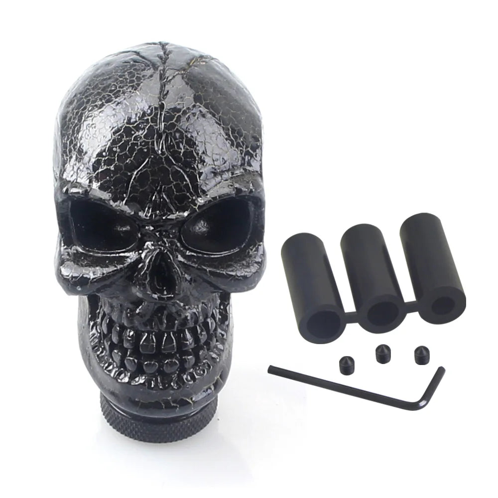 Skull Shape Head Shift Knob Car Accessories Auto Parts Decoration Car Manual Gear Stick Shifter Lever Knob Gear Shift Knober