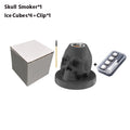 Skull Cocktail Smoker Kit with Wood Chips Ceramic Infuser for Whiskey Bourbon Cocktails & Drinks Unique Home Bar Tool for Men