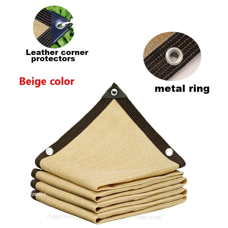 UV protection sunshade net, high-quality sunscreen fabric, plant shed, sunshade garden net, plant shed Shading net beige5x6m
