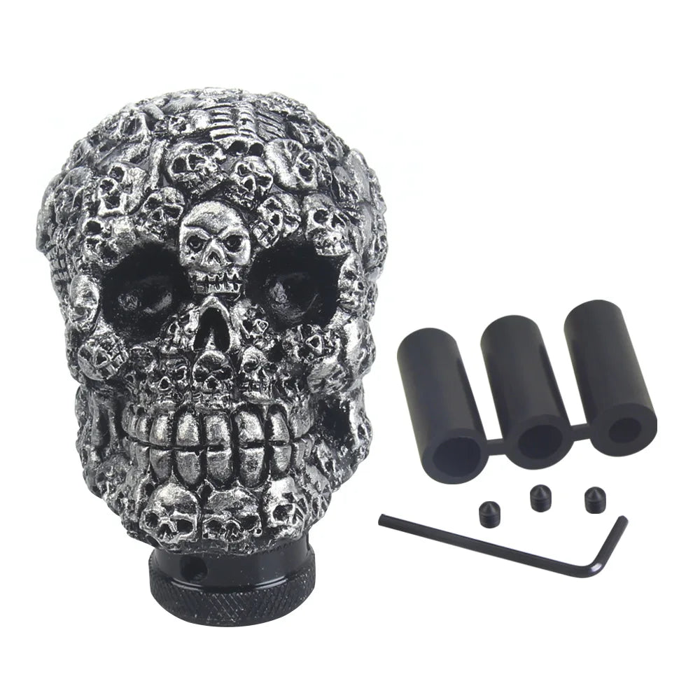 Skull Shape Head Shift Knob Car Accessories Auto Parts Decoration Car Manual Gear Stick Shifter Lever Knob Gear Shift Knober