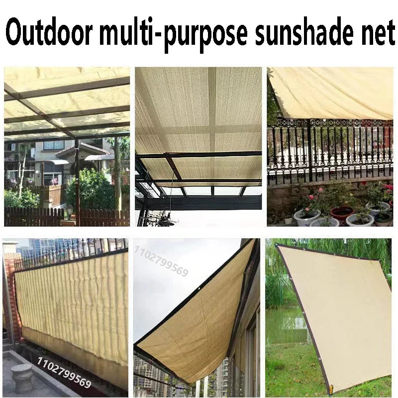 UV protection sunshade net, high-quality sunscreen fabric, plant shed, sunshade garden net, plant shed Shading net beige5x6m