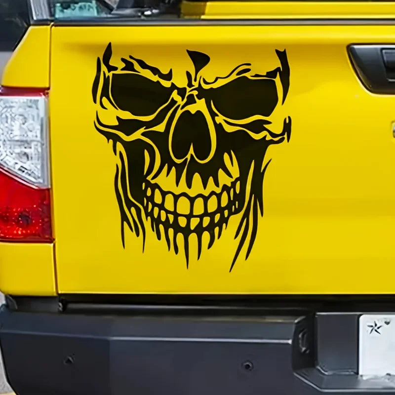 Skull Car Sticker Waterproof And Scratch-Resistant Vinyl Sticker