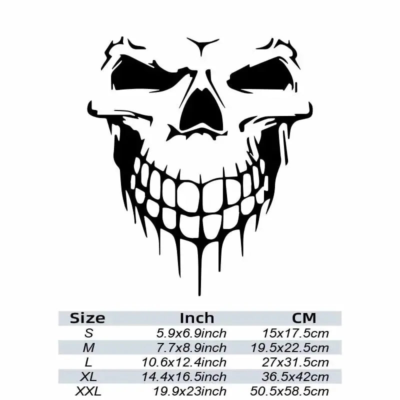 SKULL FACE Stickers,cool&fashion stickers with High quality for cars trucks motorcycles &laptops!