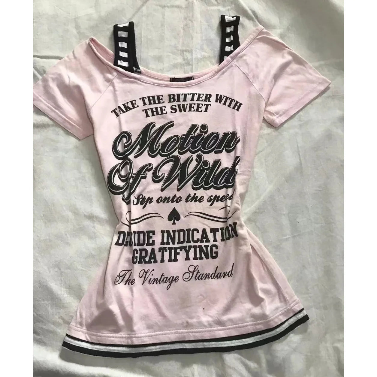 Skulls Punk T Shirt Women Slim Gothic Street Vintage Black Y2k Crop Top Femme Subculture T-Shirts Sexy Y2k Clothing 2000s Tees