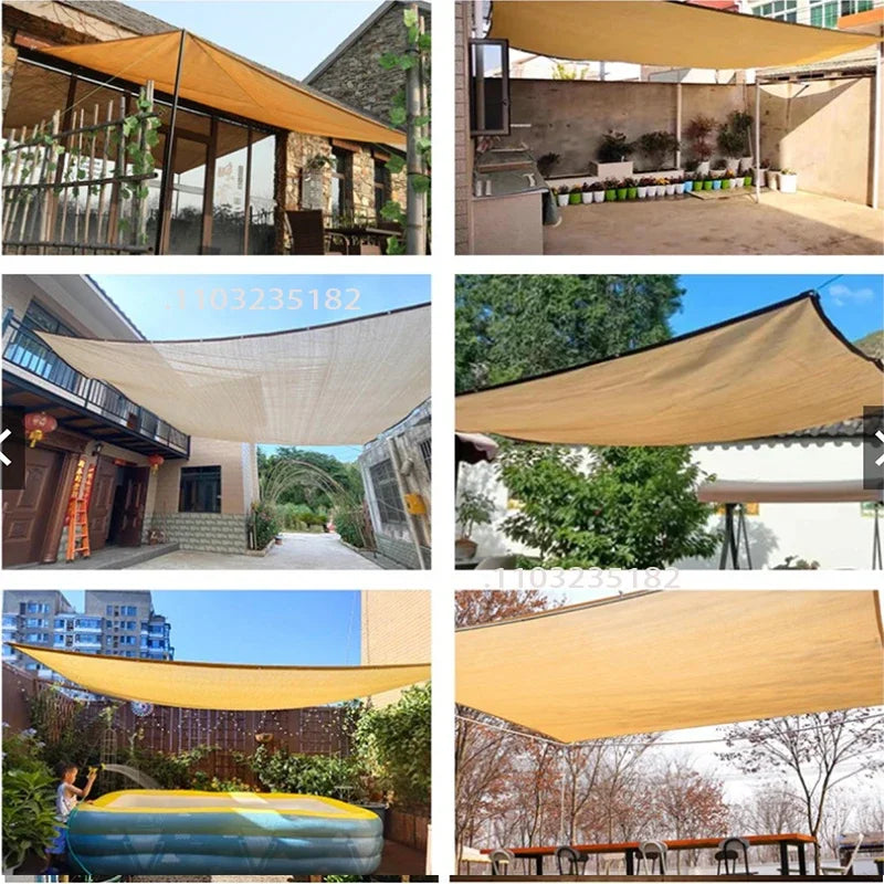 UV protection sunshade net, high-quality sunscreen fabric, plant shed, sunshade garden net, plant shed Shading net beige5x6m