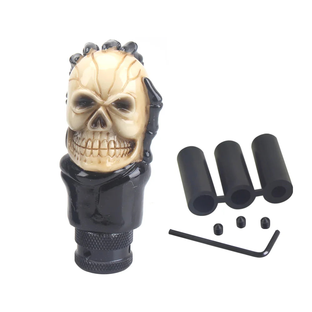 Skull Shape Head Shift Knob Car Accessories Auto Parts Decoration Car Manual Gear Stick Shifter Lever Knob Gear Shift Knober