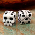10 PCS Skull Dice Resin Skeleton Dice 6 Sided Skull Face Skeleton Dice Creative Gothic Skeleton Dice Scary Table Ornament