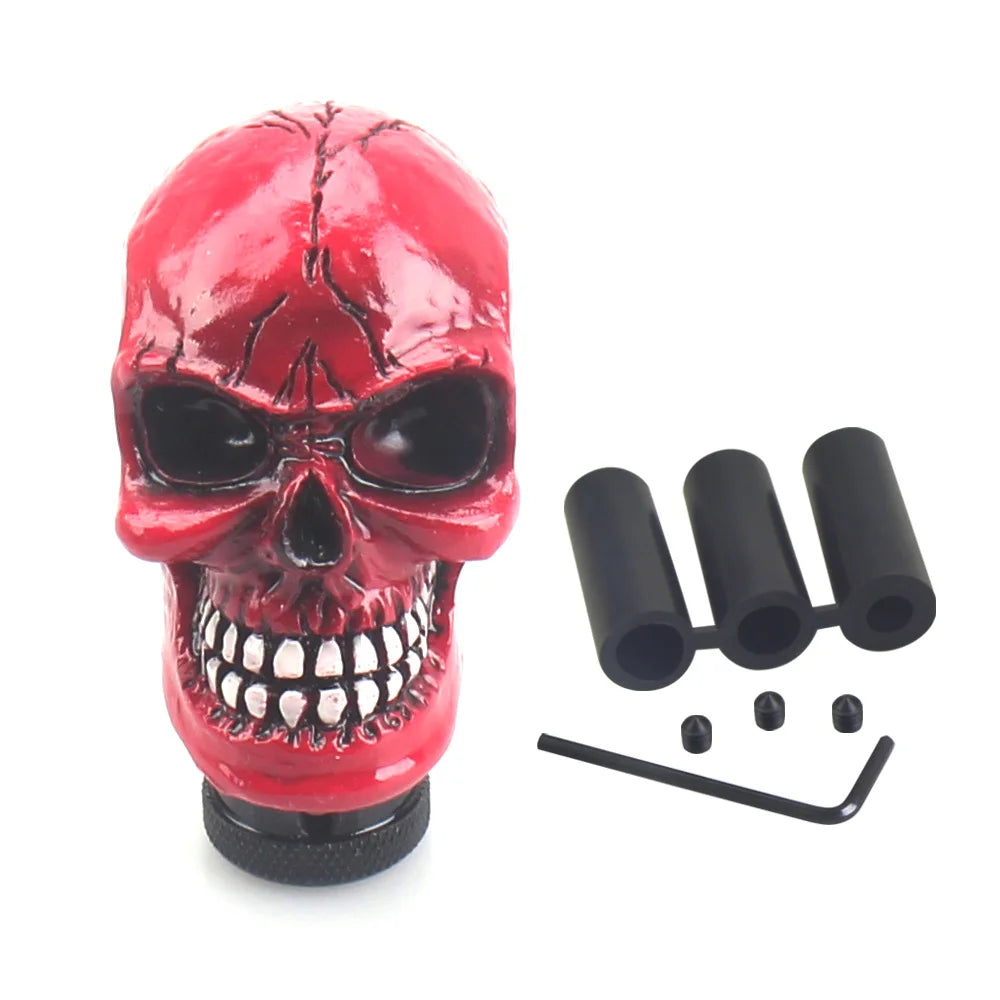 Skull Shape Head Shift Knob Car Accessories Auto Parts Decoration Car Manual Gear Stick Shifter Lever Knob Gear Shift Knober
