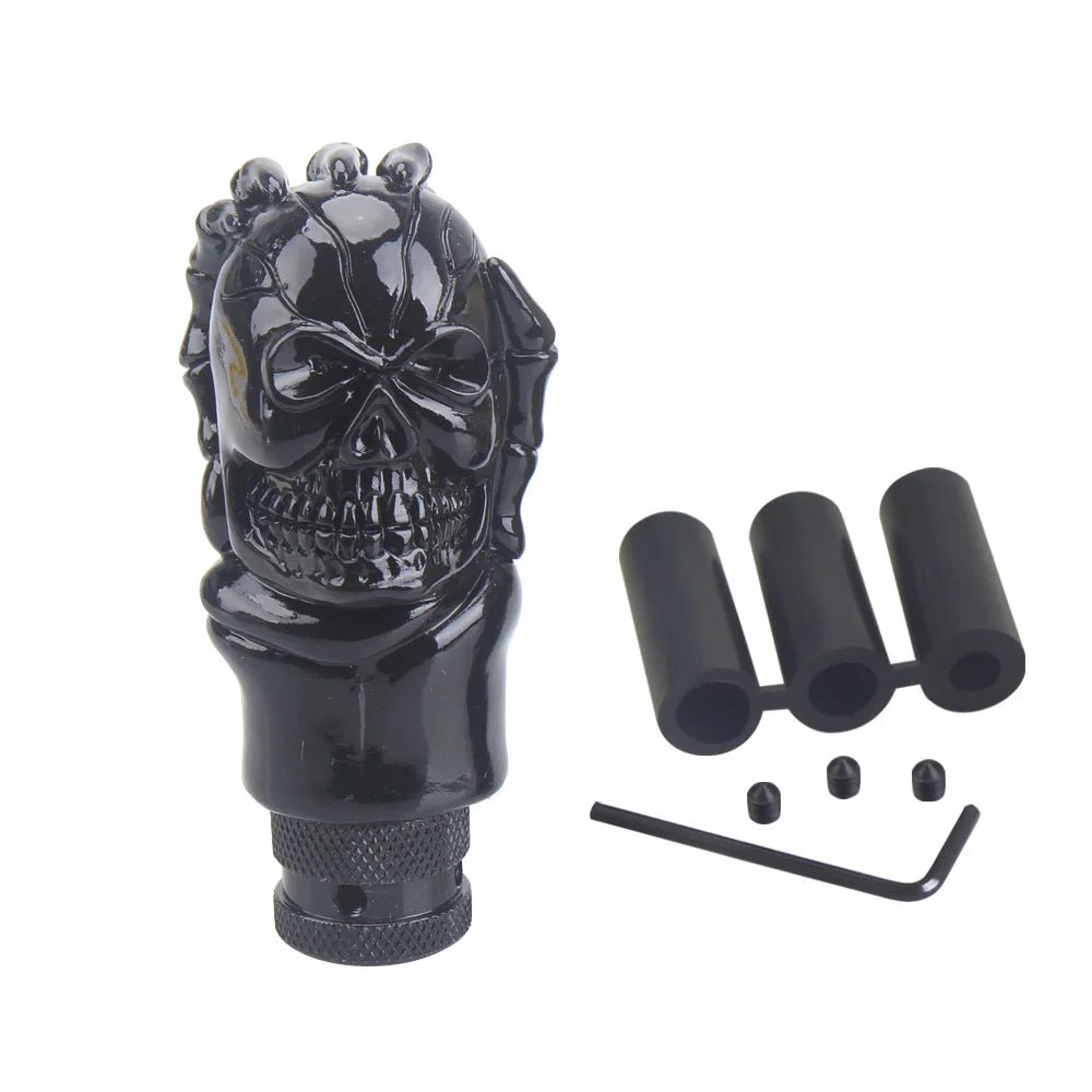 Skull Shape Head Shift Knob Car Accessories Auto Parts Decoration Car Manual Gear Stick Shifter Lever Knob Gear Shift Knober